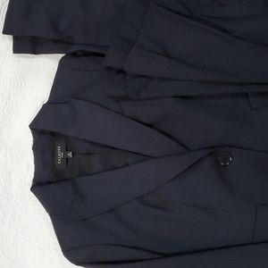 Talbots wool signature navy pinstripe suit